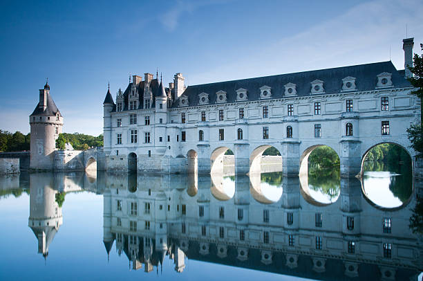 "Chenonceau, France - August 16, 2012 Chateau de Chenonceau with by River Cher"